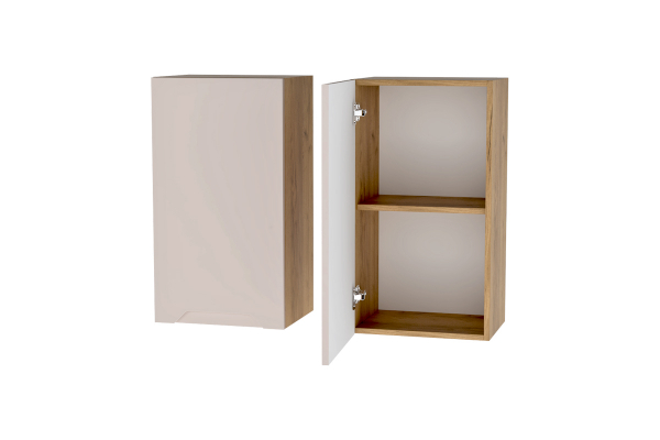 Навес 1 створка Сити эмаль Синий/Белый ЛДСП 400 (h - 718)